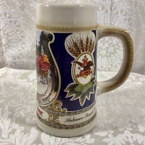 Vintage Staffel Stoneware Budweiser Handled Stein